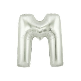 PALL. MYLAR LETTERA M CM 102 ARGENTO