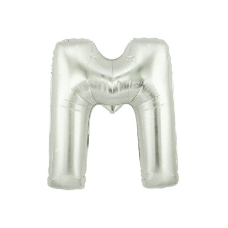 PALL. MYLAR LETTERA M CM 102 ARGENTO