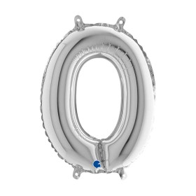 PALL. MYLAR LETTERA O CM 102 ARGENTO