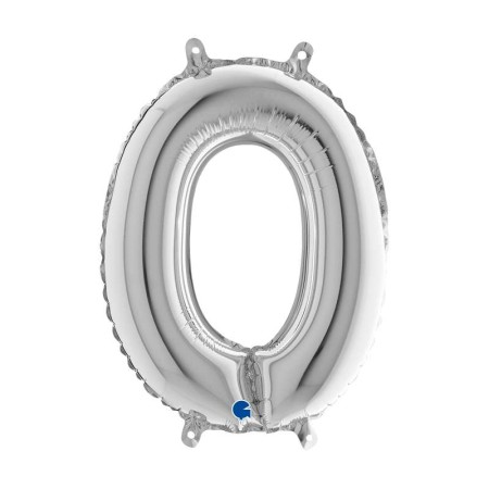 PALL. MYLAR LETTERA O CM 102 ARGENTO