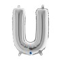 PALL. MYLAR LETTERA U CM 102 ARGENTO.