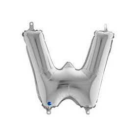PALL. MYLAR LETTERA W CM 102 ARGENTO