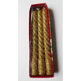 SET 2 CANDELE GLITTER 25 CM ASS.