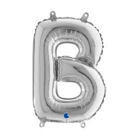 PALL. MYLAR LETTERA B CM 36 ARGENTO