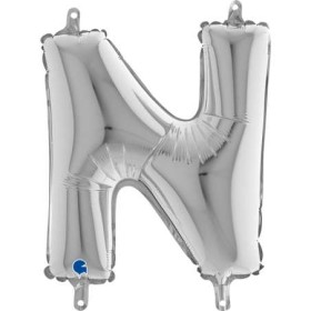 PALL. MYLAR LETTERA N CM 36 ARGENTO