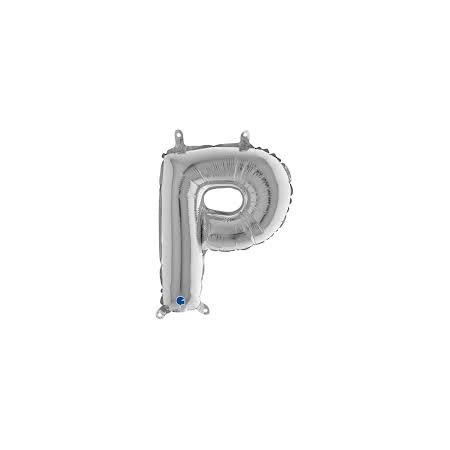 PALL. MYLAR LETTERA P CM 36 ARGENTO