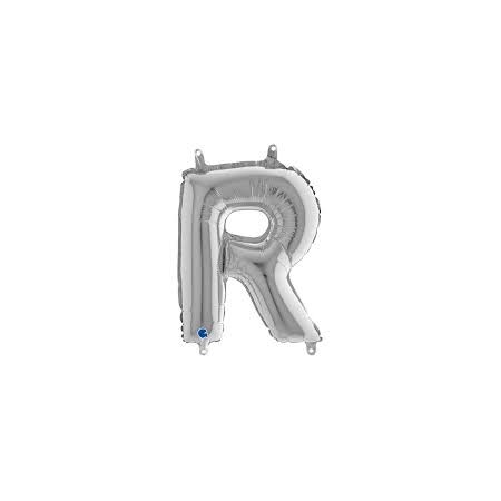 PALL. MYLAR LETTERA R CM 36 ARGENTO