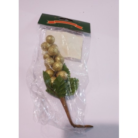 FIORI GAMBO CORTO BACCHE ORO