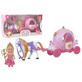 CARROZZINA MINI PRINCIPESSA C/CAVALLO