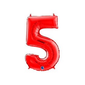 PALL. MYLAR NUM 5 CM 102 ROSSO