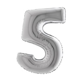 PALL. MYLAR NUM 5 CM 102 ARGENTO