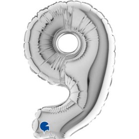 PALL. MYLAR NUM 9 CM 102 ARGENTO