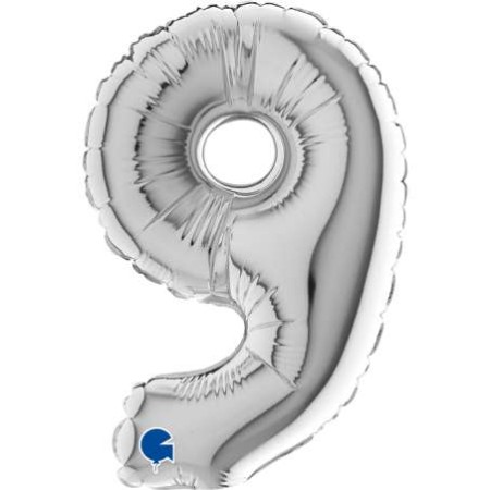 PALL. MYLAR NUM 9 CM 102 ARGENTO