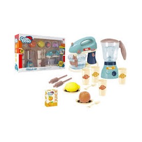 PLAYSET FRULLATORE MIXER C/FRUTTA E ACCESSORI