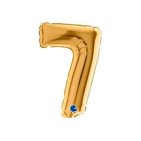 PALL. MYLAR NUMERO 7 CM 36 ORO