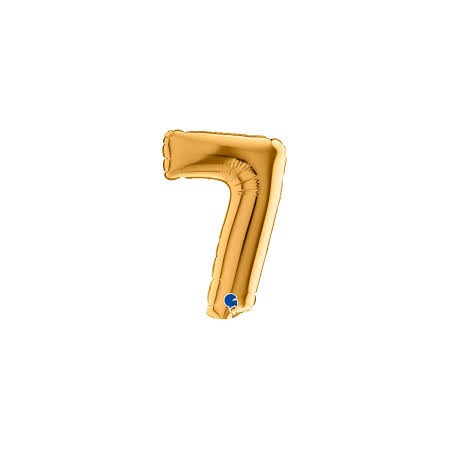 PALL. MYLAR NUMERO 7 CM 36 ORO