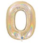 PALLONCINI MYLAR N.0 ORO GLITTER 102CM