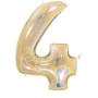 PALLONCINI MYLAR N.4 ORO GLITTER 102CM