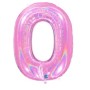 PALLONCINI MYLAR N.0 ROSA GLITTER 102CM