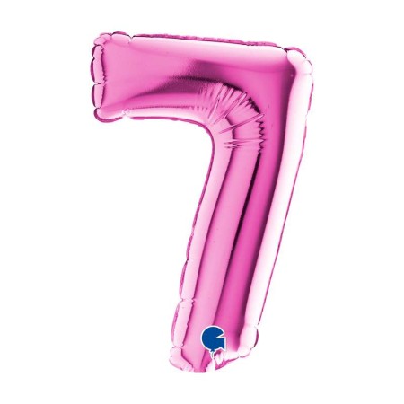 PALL. MYLAR NUMERO 7 CM 36 FUXIA