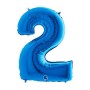 PALL. MYLAR NUMERO 2 CM 36 BLU