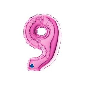 PALL. MYLAR NUMERO 9 CM 102 FUXIA