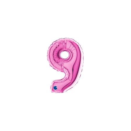 PALL. MYLAR NUMERO 9 CM 102 FUXIA
