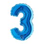 PALL. MYLAR NUMERO 3 CM 102 BLU