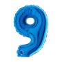 PALL. MYLAR NUMERO 9 CM 102 BLU