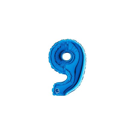 PALL. MYLAR NUMERO 9 CM 102 BLU