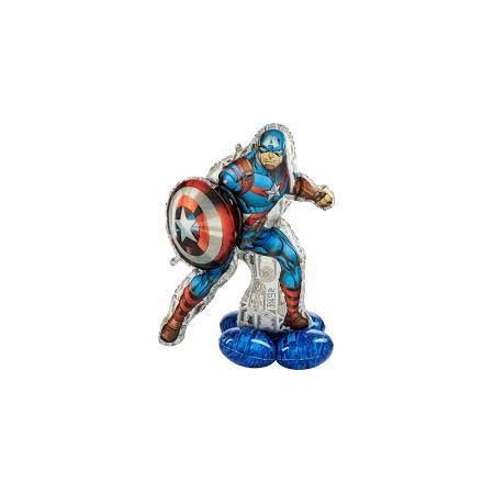 PALLONCINI SUPERSHAPE CAPTAIN AMERICA 93X147 CM