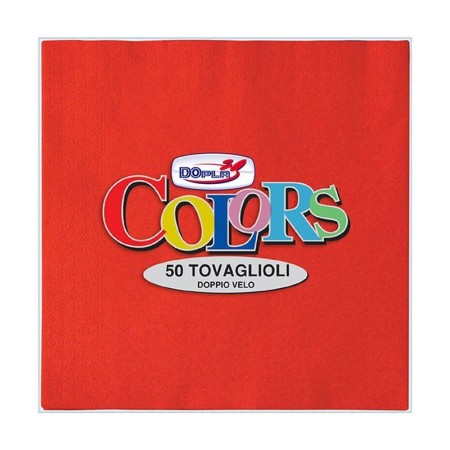 TOVAGLIOLI 50PZ COLORE ROSSO