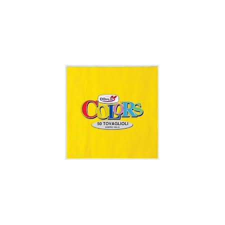 TOVAGLIOLI 50PZ COLORE GIALLO