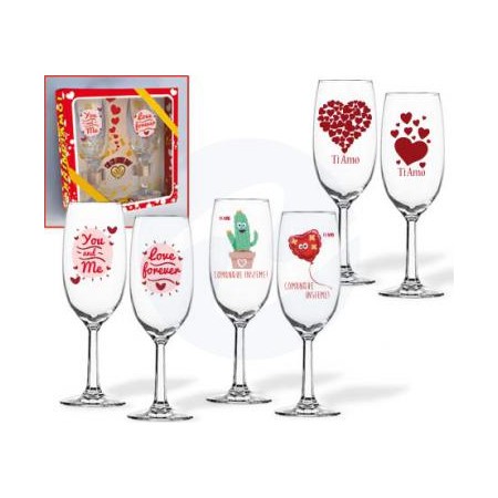 COPPIA FLUTES SAN VALENTINO