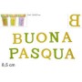 SCRITTA BUONA PASQUA C/ADESIVO