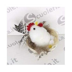 NIDO GALLINELLA CON OVETTI IN DISPLAY