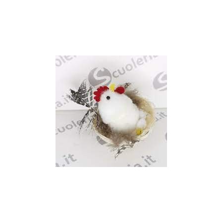 NIDO GALLINELLA CON OVETTI IN DISPLAY