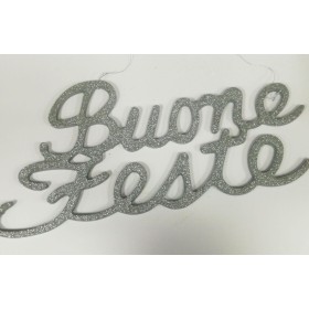 BUONE FESTE GLITTER CM.60 PZ.48.