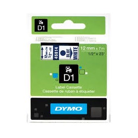 NASTRI X ETICHETTE 12MMX7MT DYMO BLU/BIAN. PZ 1