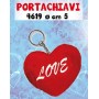 PORTACHIAVI CUORE 5 CM DOR