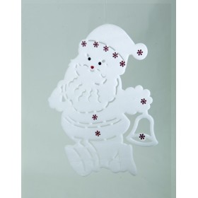 BABBO NATALE BIANCO C/GEMME ROSSE