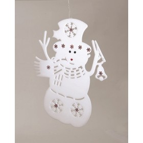 OMINO NEVE BIANCO C/GEMME ROSSE