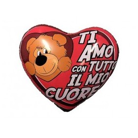 COCCO L'ORSO CUORE GONF. 40CM