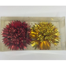 CHIUDIPACCO X 2 IN BLISTER C/FIORI ROSSI 03720016