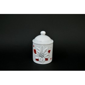 BARATTOLI CERAMICA ARGENTO/ROSSO