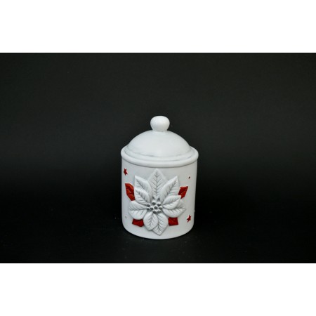 BARATTOLI CERAMICA ARGENTO/ROSSO