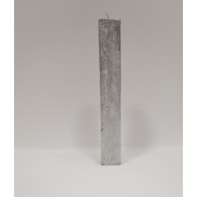 CANDELE RETTANGOLARI ARGENTO.