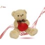 ORSO PELUCHE CON FIOCCO E CUORE CM.25