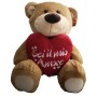 PELUCHE ORSO CON CUORE CM.25