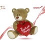 PELUCHE ORSO CON CUORE CM.55
